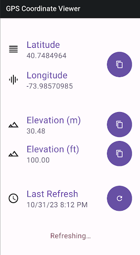 GPS Coordinate Viewer Screenshot 1 - AppWisp.com