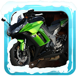 Frozen Highway Moto Rider icon