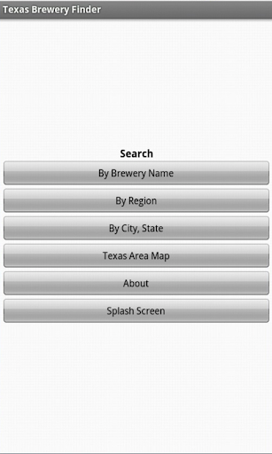 Texas Brewery Finder: Tablets Screen 2