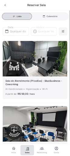 Blue Business Coworking Screen 2