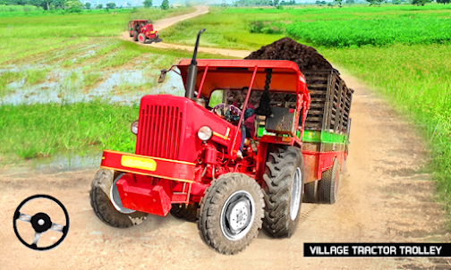 Tractor Trolley Offroad Game