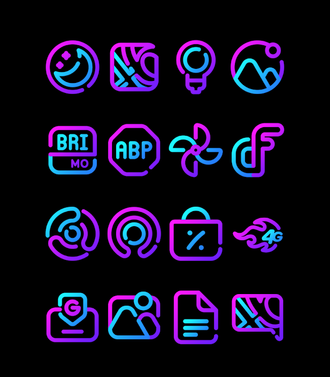 Galaxy - Lines Icon Pack - 58 - (Android)