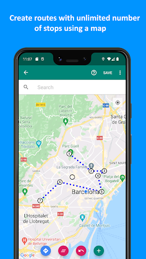 Android application My Route Directions screenshort