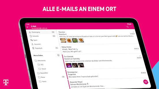 Telekom Mail - E-Mail-Programm Screenshot