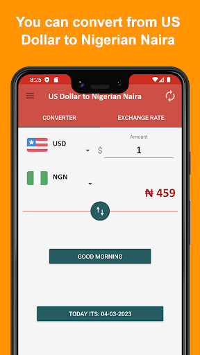 US Dollar to Nigerian Naira Screen 2