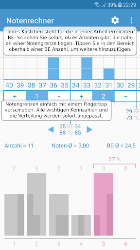 Android application Notenrechner für Lehrer (Noten screenshort