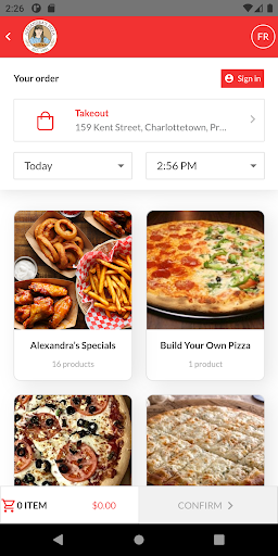 Alexandras Pizza Screen 3