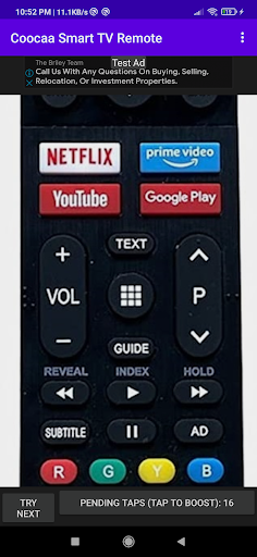 Coocaa Smart TV Remote Screen 3
