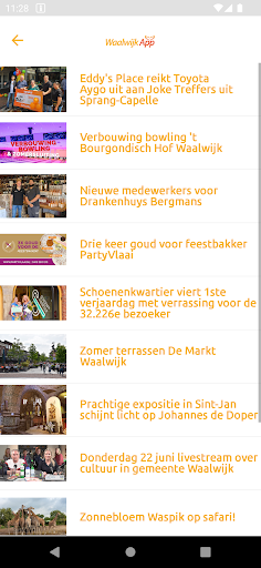 WaalwijkApp Screen 2