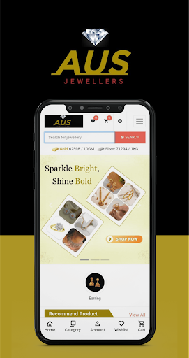 Android application AUS Jewellers screenshort