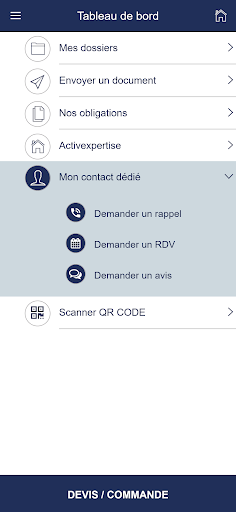 Android application Activ'Online screenshort