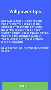 Willpower tips