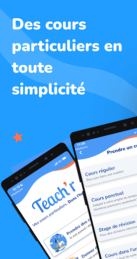 Android application Teach'r | Cours particuliers screenshort