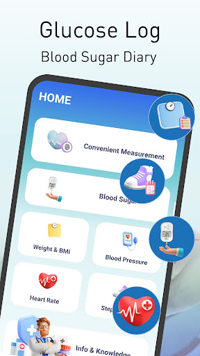 Android application Glucose Log -Blood sugar diary screenshort