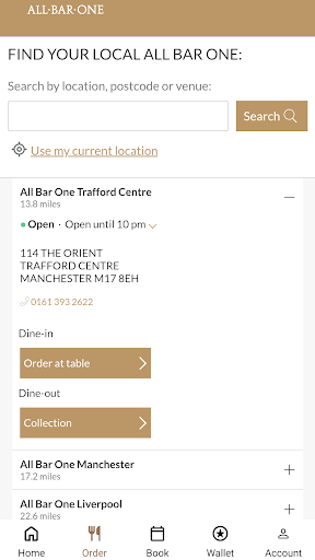 All Bar One Screenshot 3 - AppWisp.com