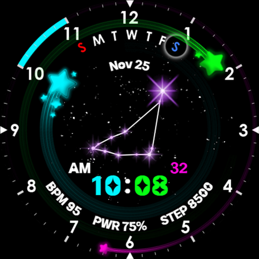GYH005:Constellation watchface logo