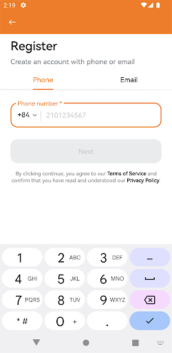 Android application App Connector screenshort