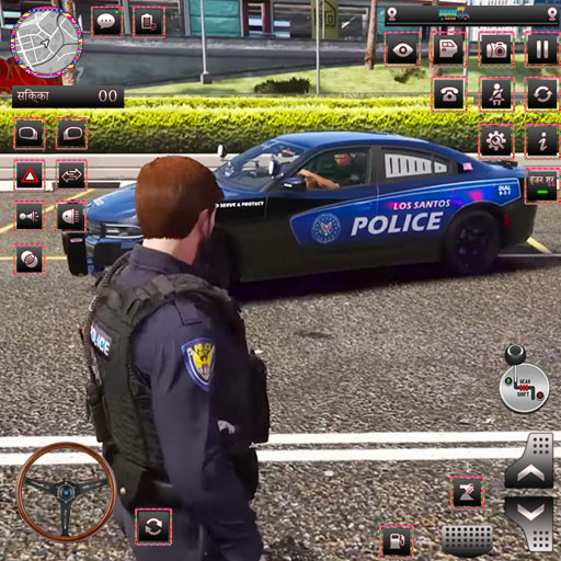 لعبة سيارة محاكاة الشرطة 2023