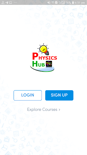 Android application Physics Hub screenshort