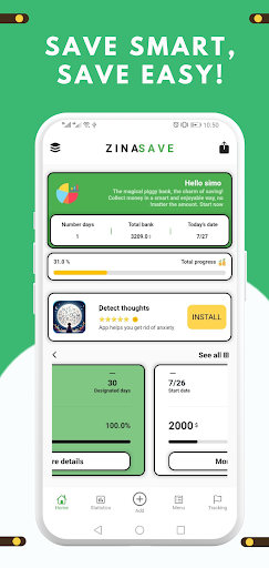 Savings tracker Screen 3