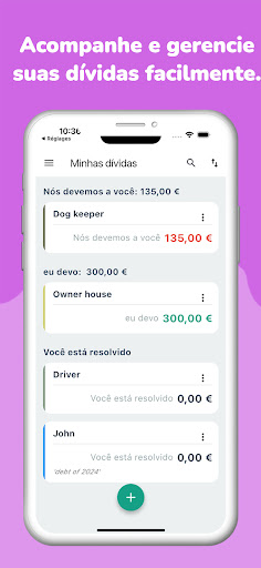 Visualização do aplicativo