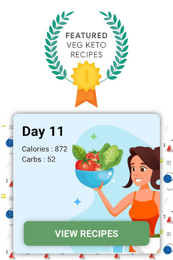 Keto Diet App - Veg Recipes Screen 2