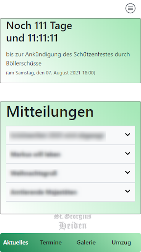 Android application Schützenfest Heiden screenshort