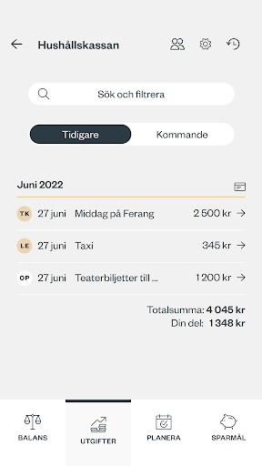 Payd, dela kostnader & ekonomi Screen 3