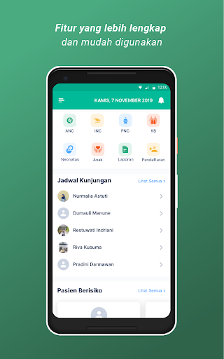 Android application Sehati Bidan screenshort