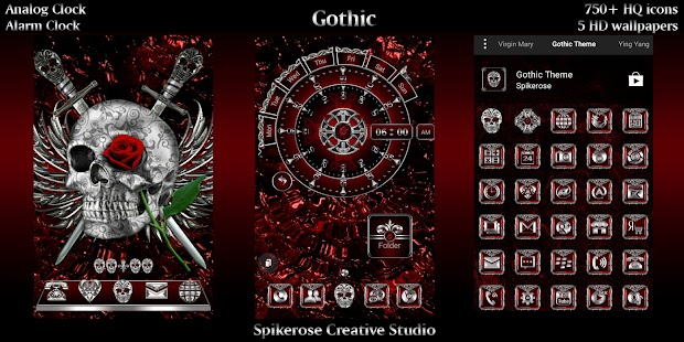 Gothic theme Screenshot