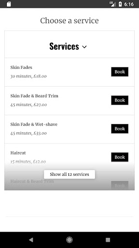 Mutley Barbers Screen 2