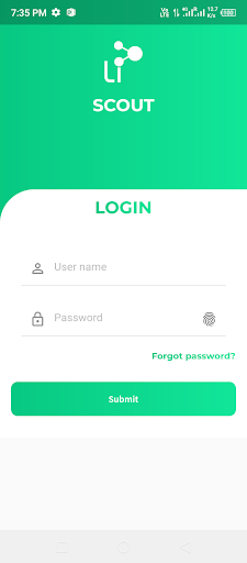 Android application Scout screenshort