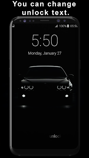 Black Car Pattern Lock Screen Screen 3