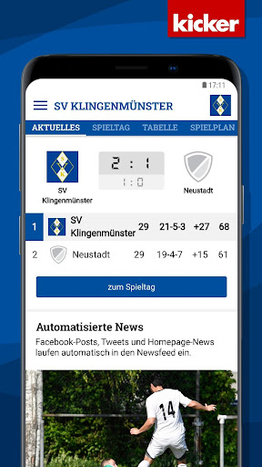 Android application SV Klingenmünster screenshort