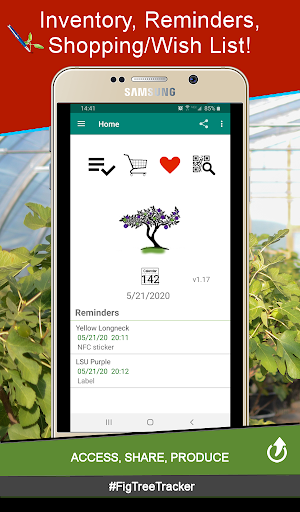 Android application Fig Tree Tracker screenshort