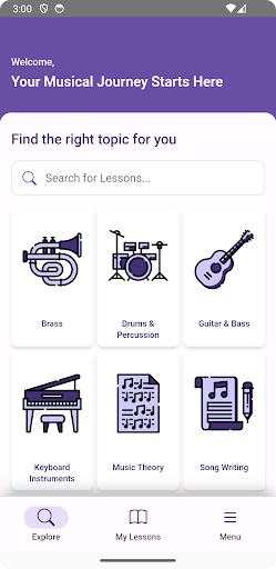 Android application iChowa: Music Lesson screenshort