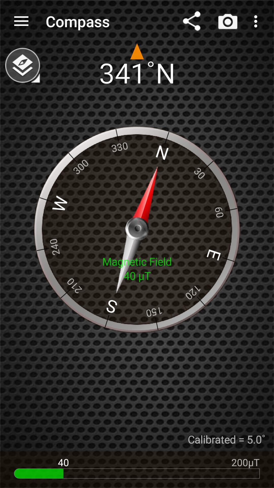 Android application Smart Compass Pro screenshort