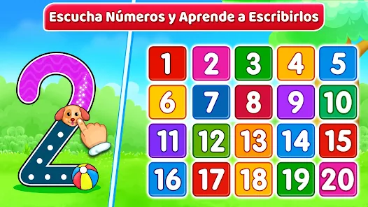 Juego Didacticos 2 en 1 de Números y Letras, Español