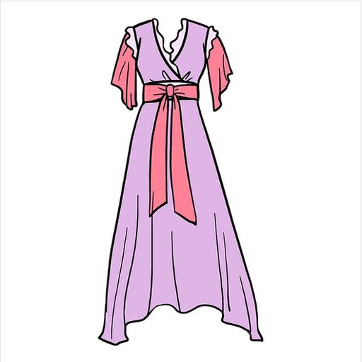 Android application How To Draw Dress screenshort