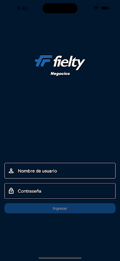 Android application Fielty Negocio screenshort