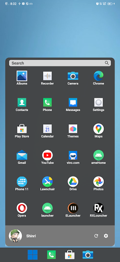 Win Phone 11 Launcher Screen 3