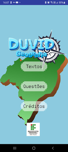 Android application Duvid Geografia 2º ano screenshort