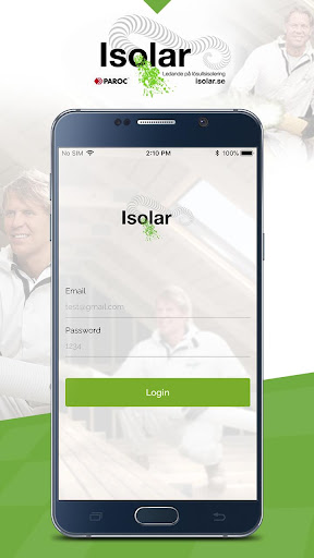 Android application Isolar screenshort