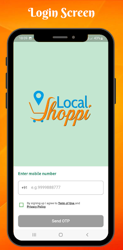 Android application Local Shoppi Driver screenshort