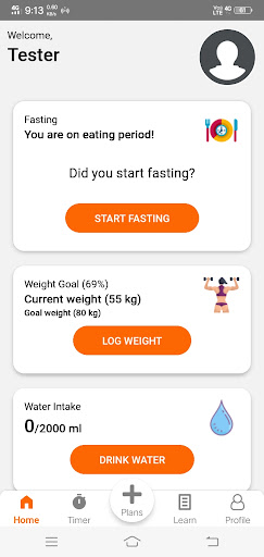 Android application Fast4Fitness screenshort
