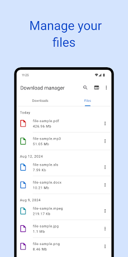 Screenshot of Download manager