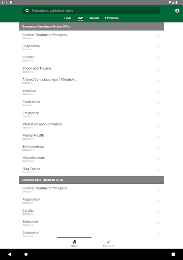 NZ Ambulance CPGs screenshot 8