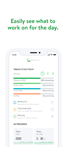 Geefit Screen 2