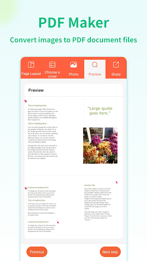 PDF to Word:PDF Maker Screen 2
