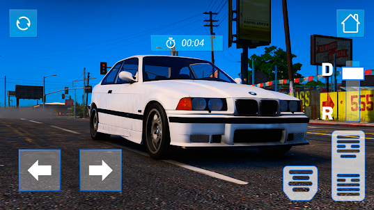 Driving BMW E36: Drift Racing